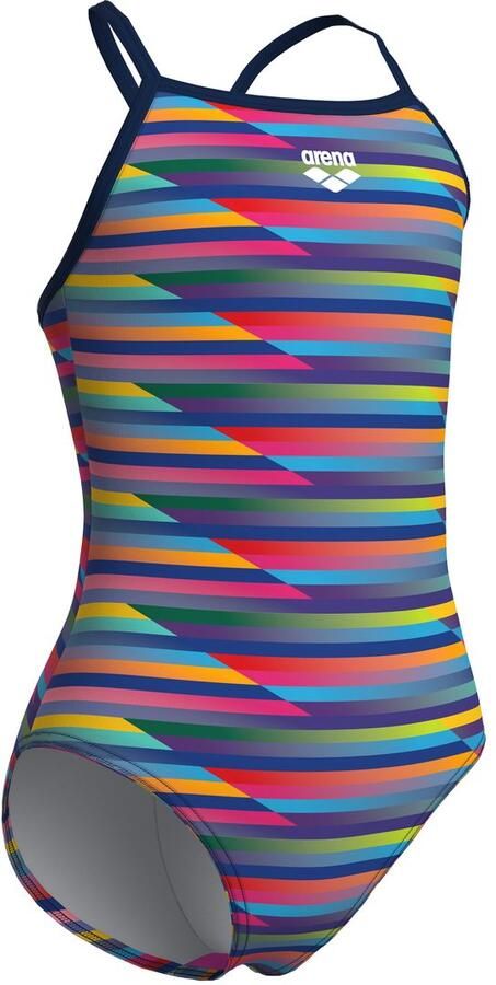 Arena Badpak Performance meisjes racing stripe light drop rug zwempak - Foto 2