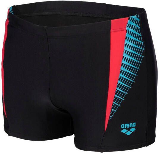 Arena Zwemboxer M THREEFOLD SHORT R met contrastkleurige inzetten