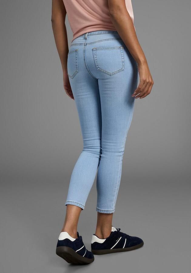 Arizona 7 8 jeans Met geren extra-strakke snit used-look-wassing lage taille - Foto 4