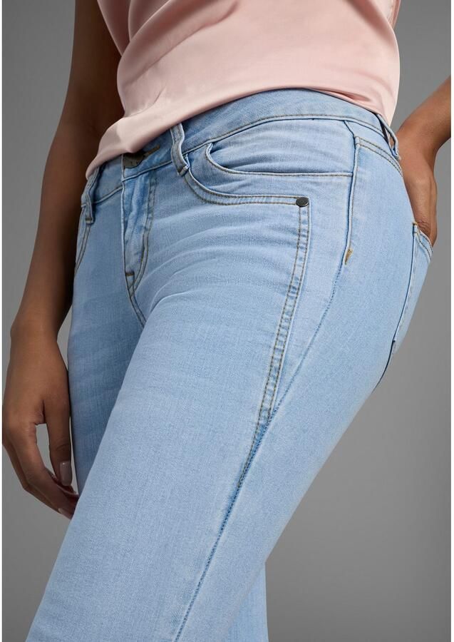 Arizona 7 8 jeans Met geren extra-strakke snit used-look-wassing lage taille - Foto 2