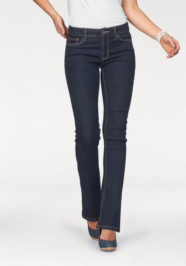 Arizona Bootcut jeans Met contrasterende stiksels normale taille bootcut 5-pocket-stijl donkere wassing - Foto 3