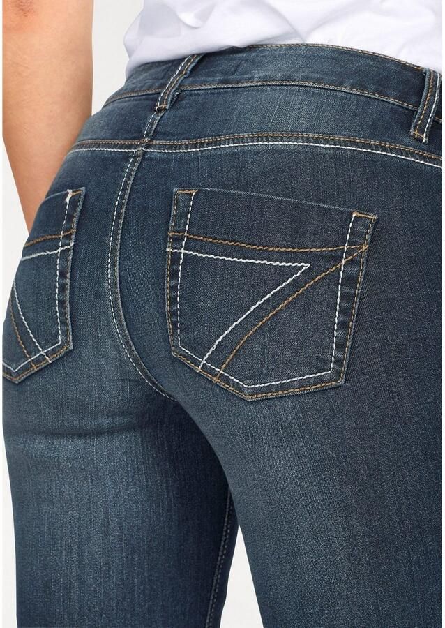 Arizona Bootcut jeans Met contrasterende stiksels normale taille bootcut 5-pocket-stijl donkere wassing - Foto 2