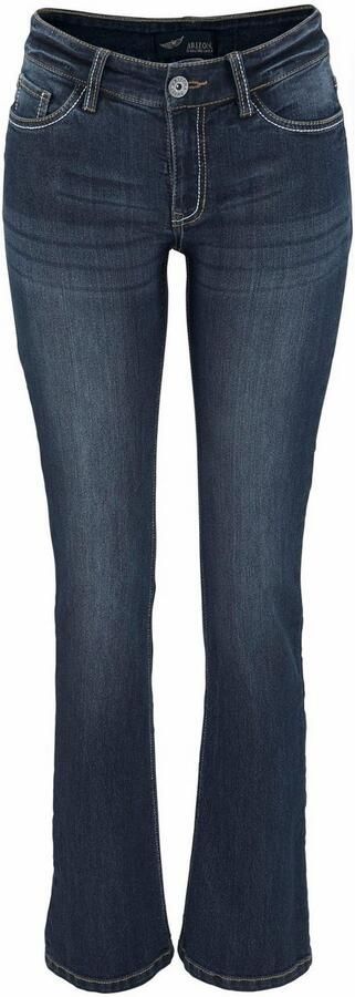 Arizona Bootcut jeans Met contrasterende stiksels normale taille bootcut 5-pocket-stijl donkere wassing - Foto 5