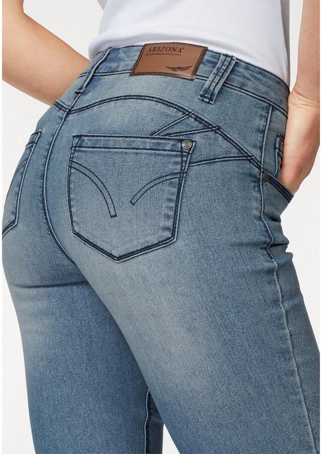 Arizona Bootcut jeans Shaping bootcut contraststiksels used-look-wassing lage taille - Foto 2