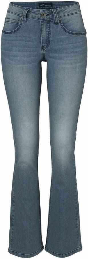 Arizona Bootcut jeans Shaping bootcut contraststiksels used-look-wassing lage taille - Foto 8