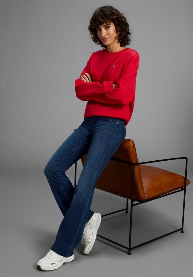 Arizona Bootcut jeans Shaping bootcut contraststiksels used-look-wassing lage taille - Foto 7