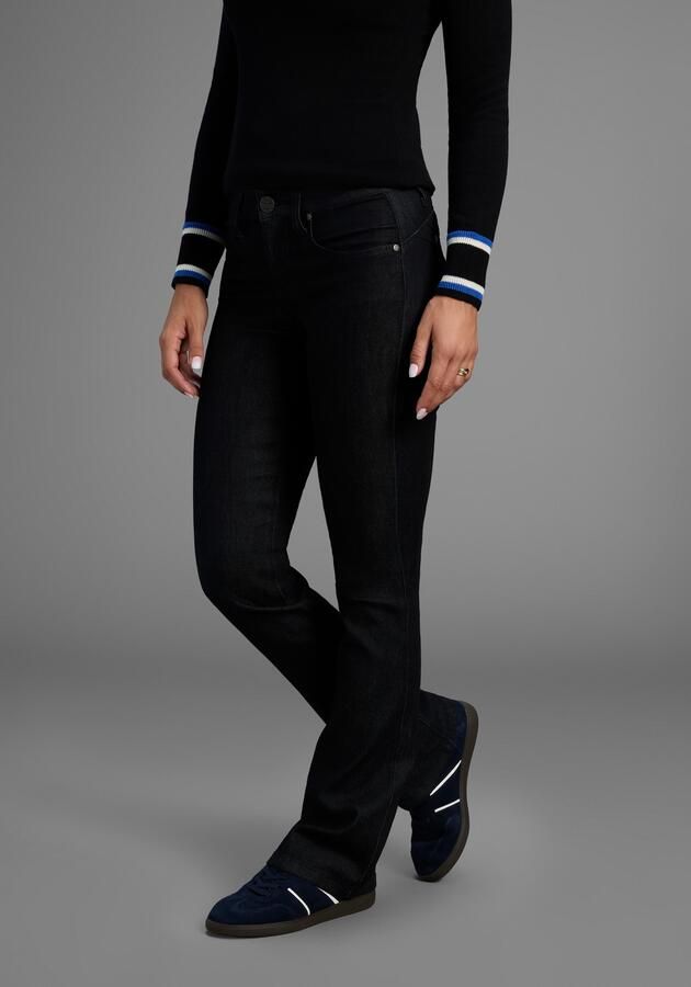 Arizona Bootcut jeans Shaping bootcut contraststiksels used-look-wassing lage taille - Foto 6