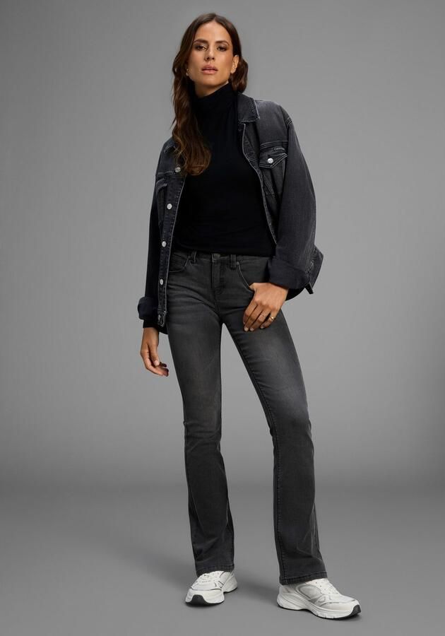 Arizona Bootcut jeans Shaping bootcut contraststiksels used-look-wassing lage taille - Foto 3