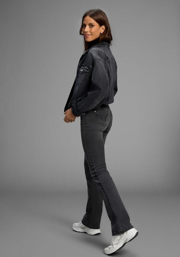 Arizona Bootcut jeans Shaping bootcut contraststiksels used-look-wassing lage taille - Foto 4