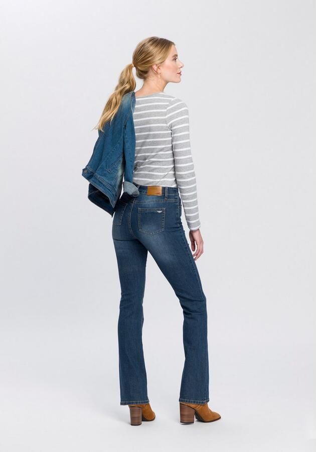Arizona Bootcut jeans Shaping elastische pasvorm bootcut-pasvorm used-wassing hoge taille - Foto 4