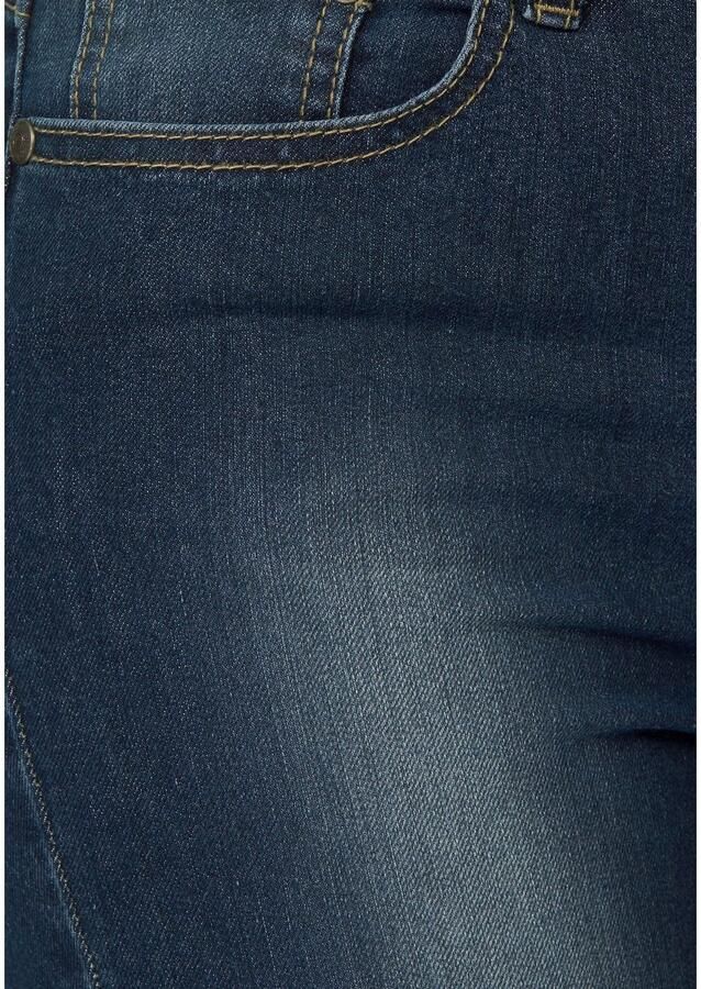 Arizona Bootcut jeans Shaping elastische pasvorm bootcut-pasvorm used-wassing hoge taille