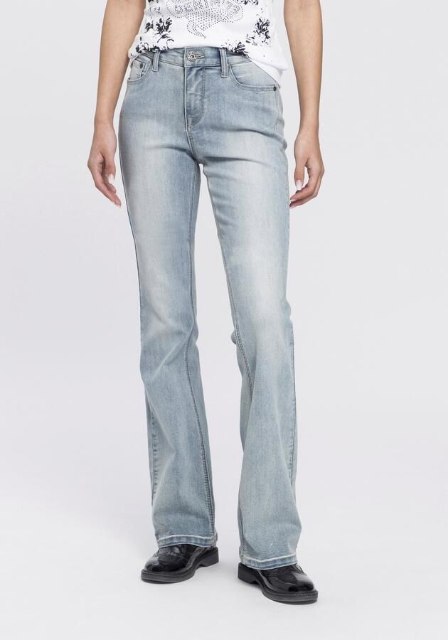 Arizona Bootcut jeans Shaping elastische pasvorm bootcut-pasvorm used-wassing hoge taille - Foto 8