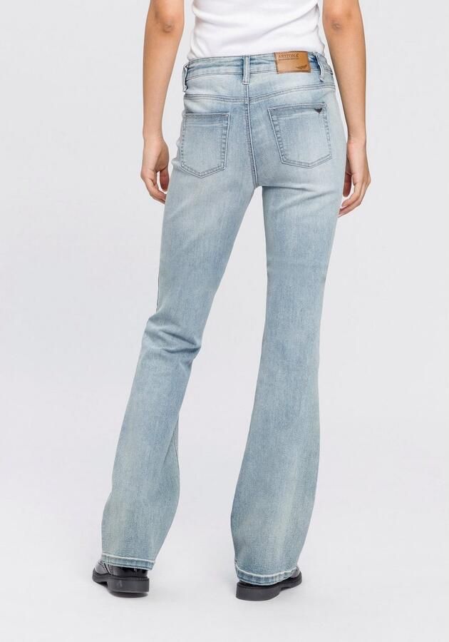 Arizona Bootcut jeans Shaping elastische pasvorm bootcut-pasvorm used-wassing hoge taille - Foto 3