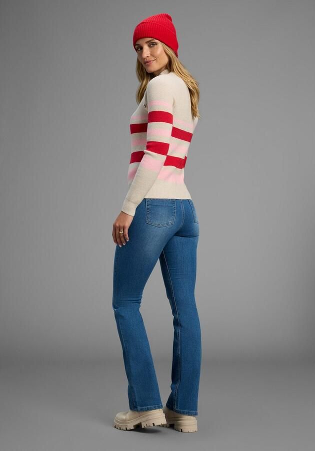 Arizona Bootcut jeans Shaping elastische pasvorm bootcut-pasvorm used-wassing hoge taille - Foto 3