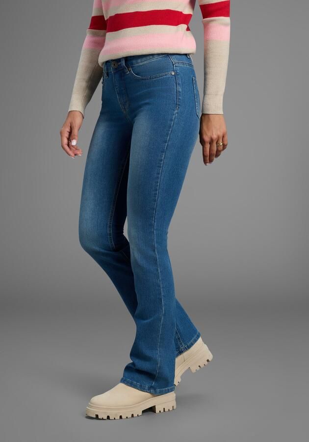Arizona Bootcut jeans Shaping elastische pasvorm bootcut-pasvorm used-wassing hoge taille - Foto 6
