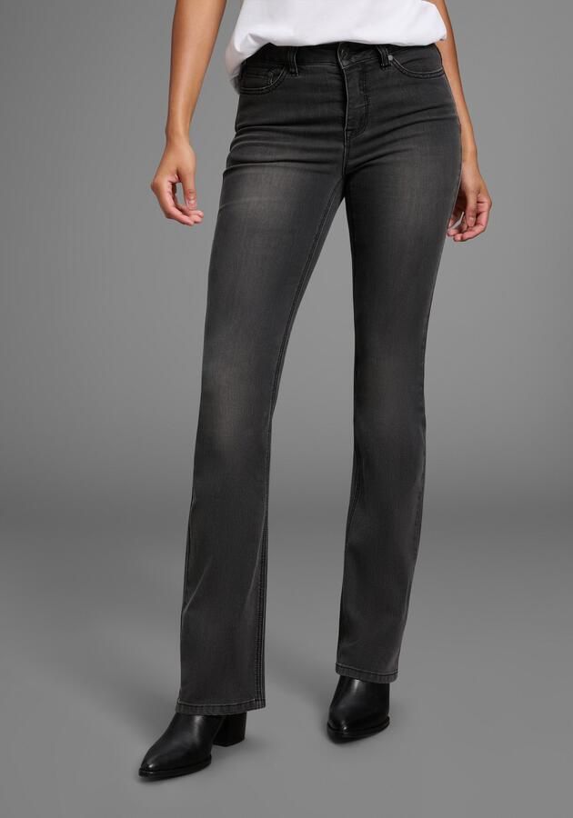 Arizona Bootcut jeans Shaping elastische pasvorm bootcut-pasvorm used-wassing hoge taille - Foto 6