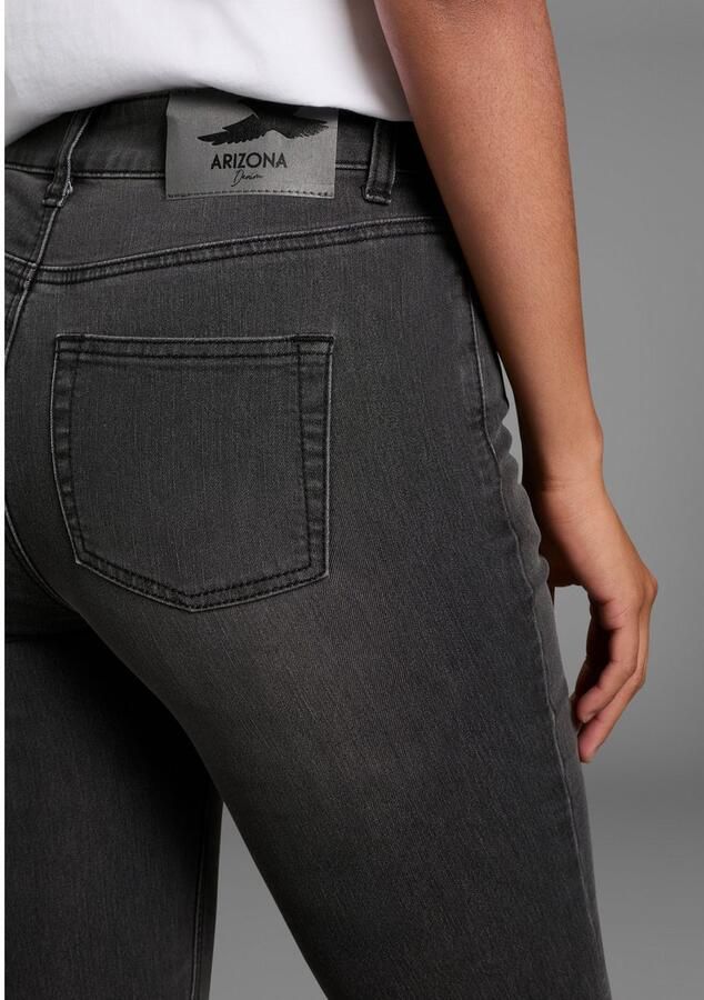 Arizona Bootcut jeans Shaping elastische pasvorm bootcut-pasvorm used-wassing hoge taille