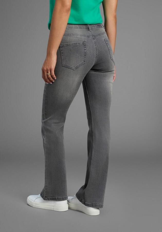 Arizona Bootcut jeans Tailleband met zij-elastiek inzet hoge taille bootcut met stretch klassieke 5-pocket-stijl - Foto 5