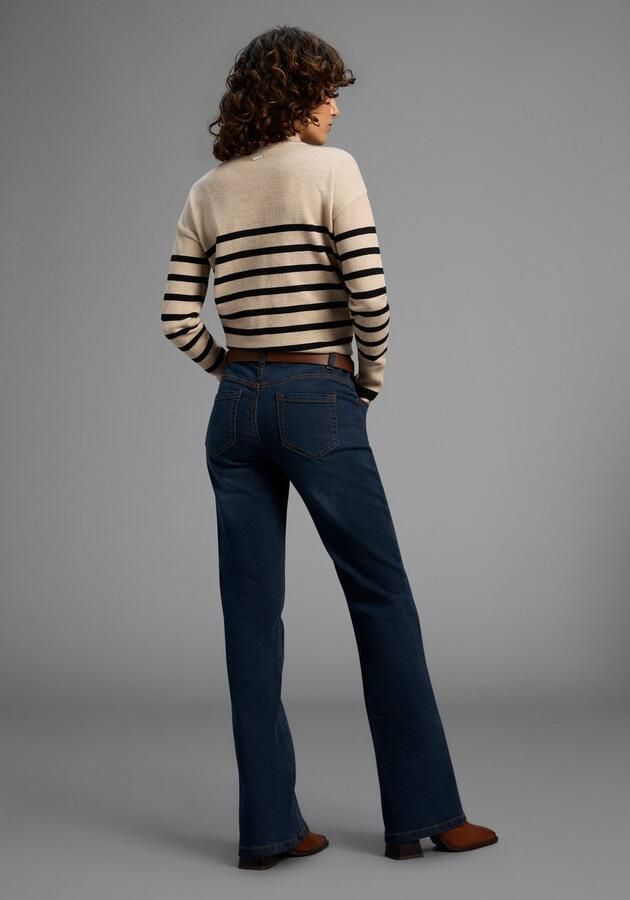 Arizona Bootcut jeans Tailleband met zij-elastiek inzet hoge taille bootcut met stretch klassieke 5-pocket-stijl - Foto 5