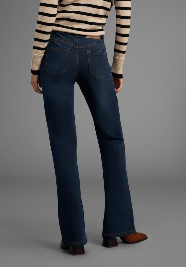 Arizona Bootcut jeans Tailleband met zij-elastiek inzet hoge taille bootcut met stretch klassieke 5-pocket-stijl - Foto 4