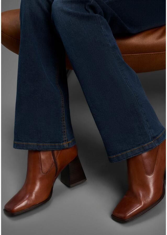 Arizona Bootcut jeans Tailleband met zij-elastiek inzet hoge taille bootcut met stretch klassieke 5-pocket-stijl