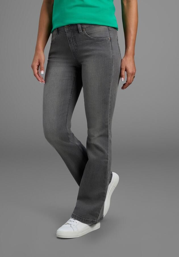 Arizona Bootcut jeans Tailleband met zij-elastiek inzet hoge taille bootcut met stretch klassieke 5-pocket-stijl - Foto 6