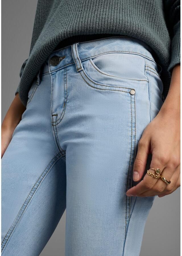 Arizona Bootcut jeans Met geren uitlopende pasvorm lage taille elastisch materiaal