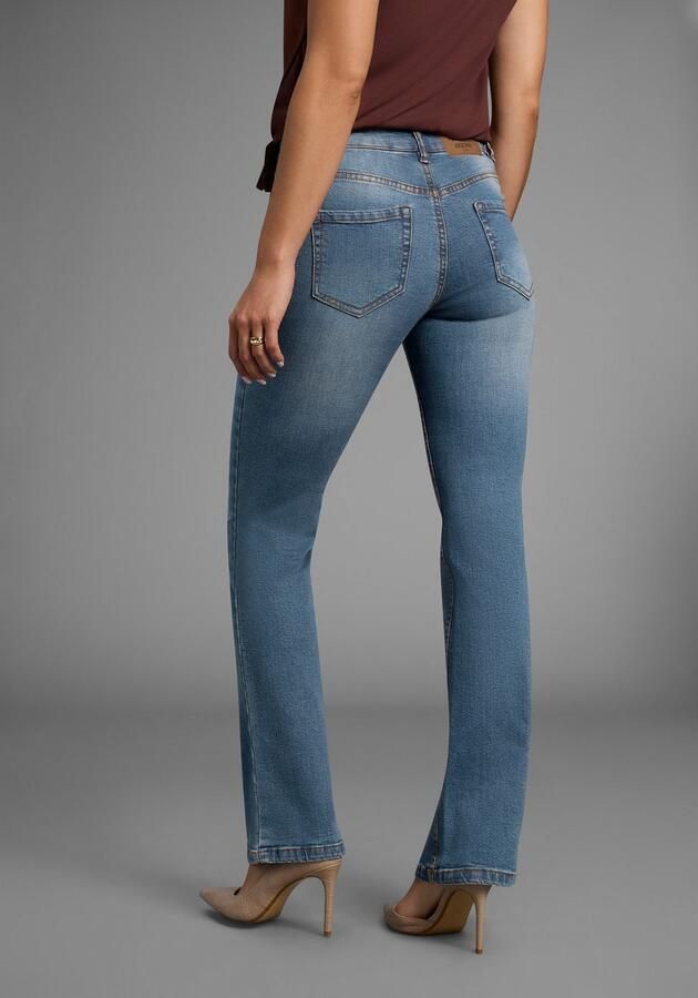 Arizona Bootcut jeans Tailleband met zij-elastiek inzet hoge taille bootcut met stretch klassieke 5-pocket-stijl - Foto 6