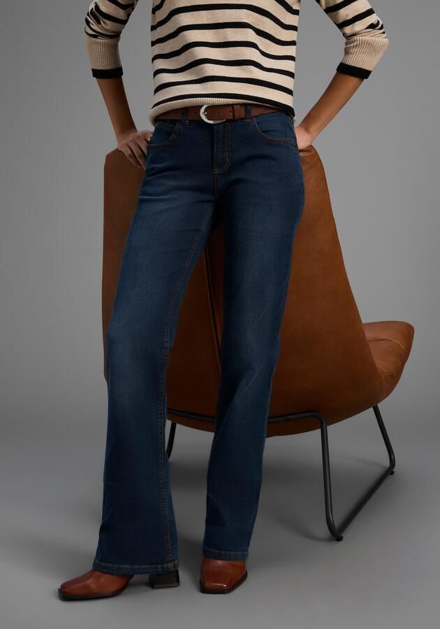 Arizona Bootcut jeans Tailleband met zij-elastiek inzet hoge taille bootcut met stretch klassieke 5-pocket-stijl - Foto 3