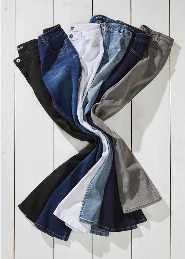 Arizona Bootcut jeans Ultra Stretch normale pasvorm baby-bootcut used-look-wassing - Foto 3