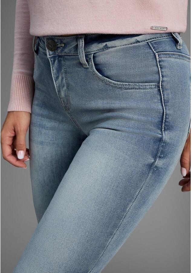 Arizona Bootcut jeans Ultra Stretch normale pasvorm baby-bootcut used-look-wassing - Foto 6