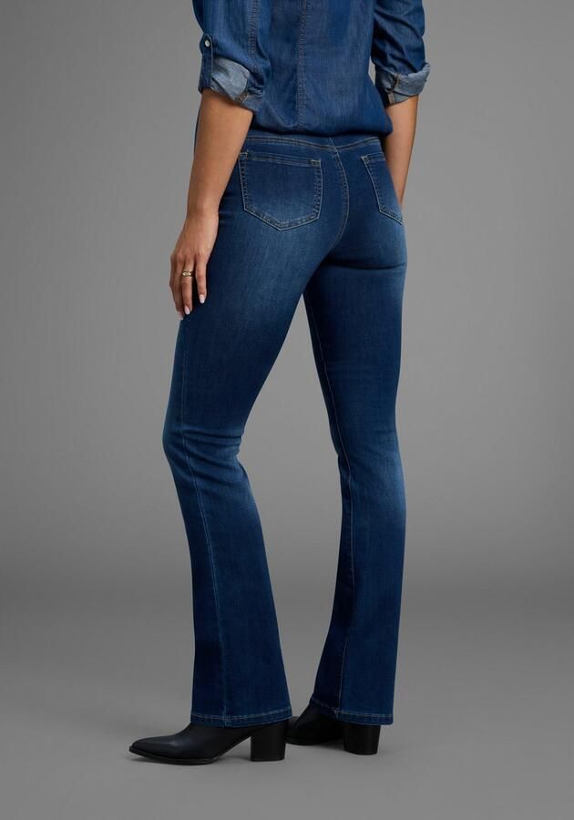 Arizona Bootcut jeans Ultra Stretch normale pasvorm baby-bootcut used-look-wassing - Foto 8