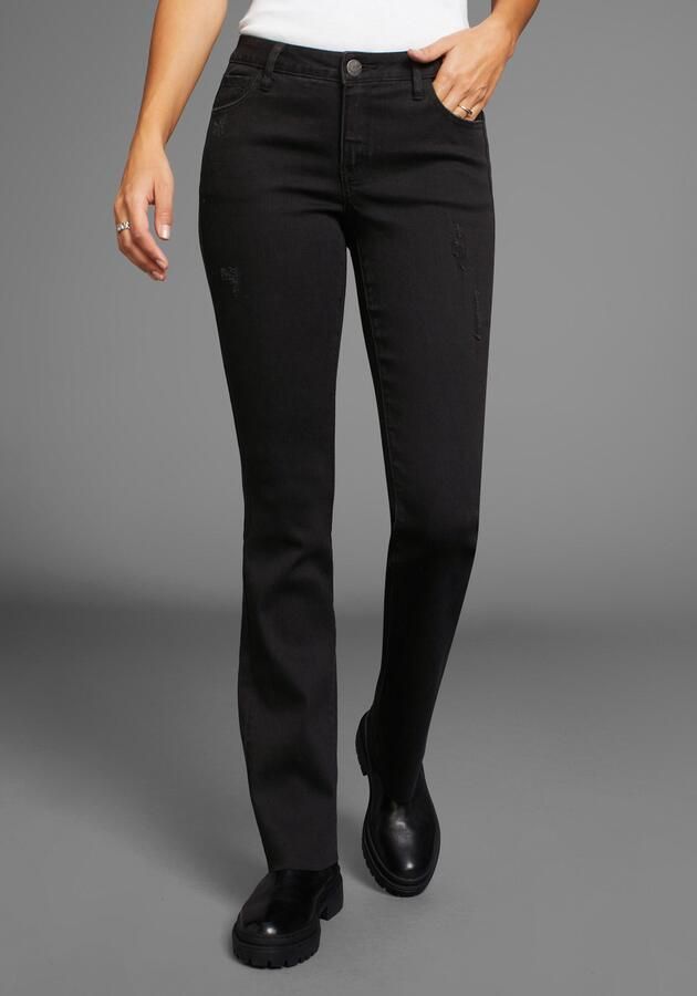 Arizona Bootcut jeans Ultra Stretch uitlopende pasvorm modieuze used-look normale taille - Foto 5