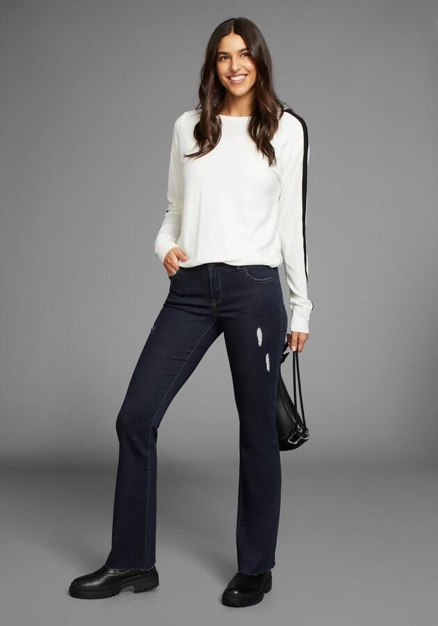 Arizona Bootcut jeans Ultra Stretch uitlopende pasvorm modieuze used-look normale taille - Foto 3