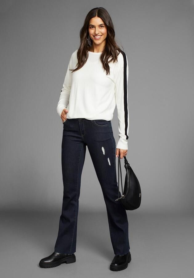 Arizona Bootcut jeans Ultra Stretch uitlopende pasvorm modieuze used-look normale taille - Foto 4