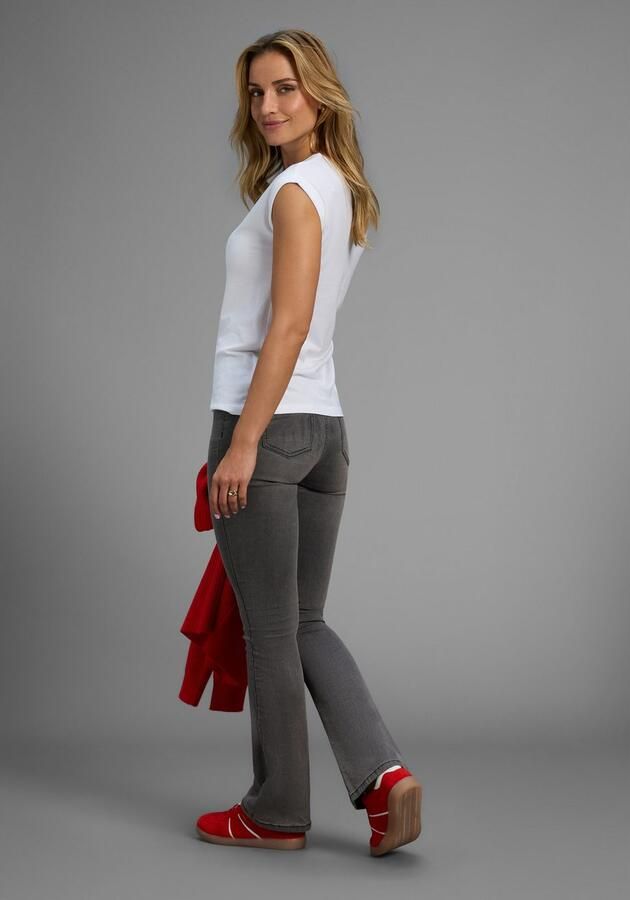 Arizona Bootcut jeans Ultra Stretch uitlopende pasvorm used-wassing hoge taille - Foto 4