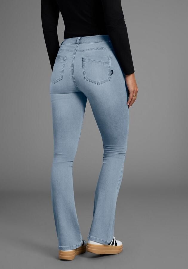 Arizona Bootcut jeans Ultra Stretch uitlopende pasvorm used-wassing hoge taille - Foto 4