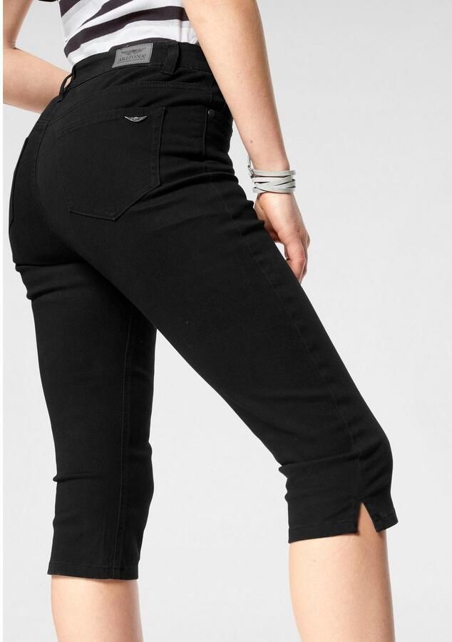 Arizona Capri jeans Met splitje in de zoom smalle pasvorm met stijlvolle studs hoge taille - Foto 3