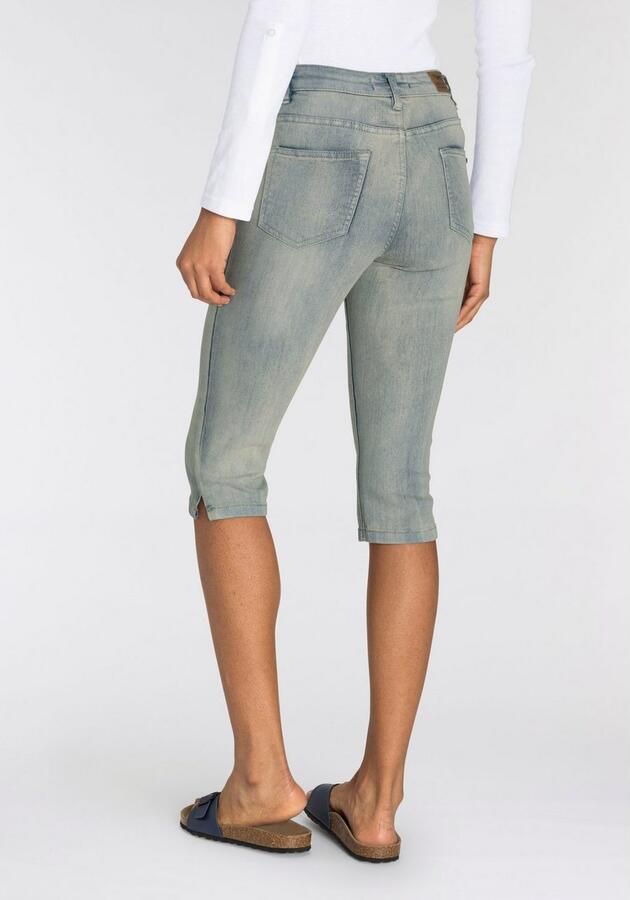 Arizona Capri jeans Met splitje in de zoom smalle pasvorm met stijlvolle studs hoge taille - Foto 3