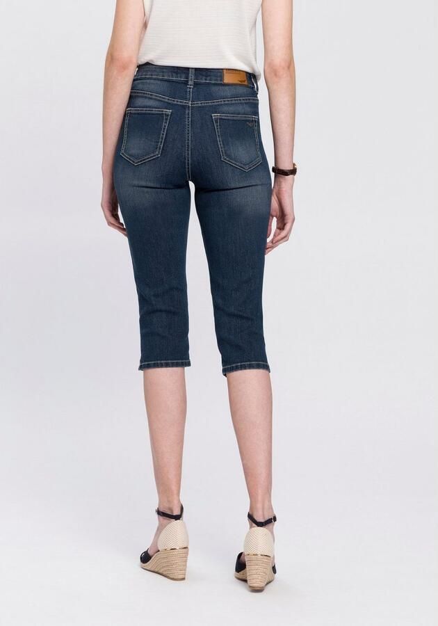 Arizona Capri jeans Met splitje in de zoom smalle pasvorm met stijlvolle studs hoge taille - Foto 3