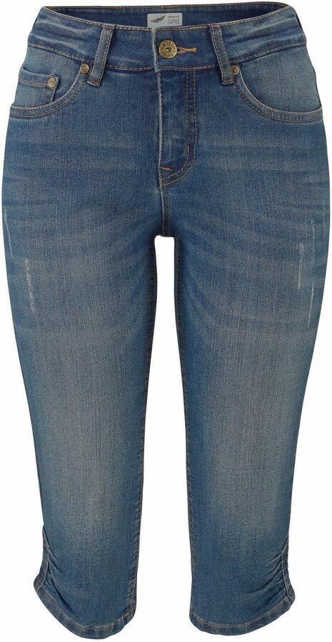 Arizona Capri jeans smalle pasvorm met destroyed-effecten lage taille - Foto 5