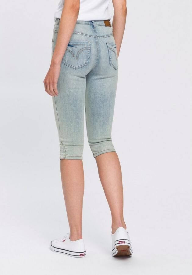 Arizona Capri jeans smalle pasvorm met destroyed-effecten lage taille - Foto 3