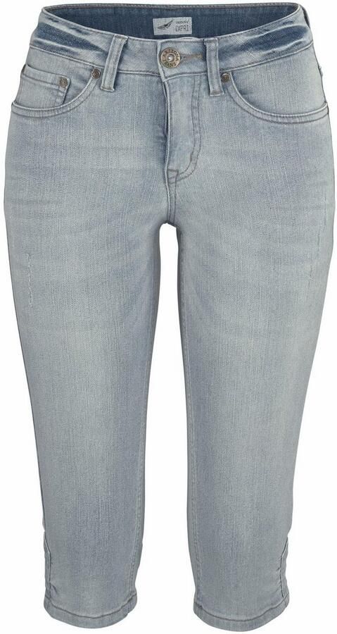 Arizona Capri jeans smalle pasvorm met destroyed-effecten lage taille - Foto 7