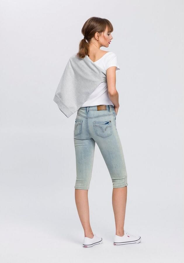 Arizona Capri jeans smalle pasvorm met destroyed-effecten lage taille - Foto 6