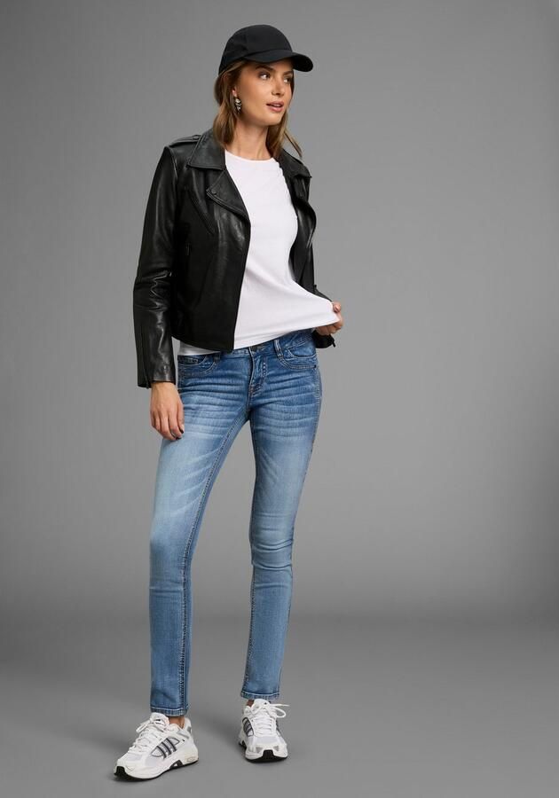 Arizona Comfort fit jeans Met geren lage taillehoogte