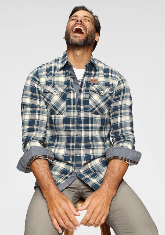 Arizona Flanellen overhemd Modieus motief met grote ruiten - Foto 7