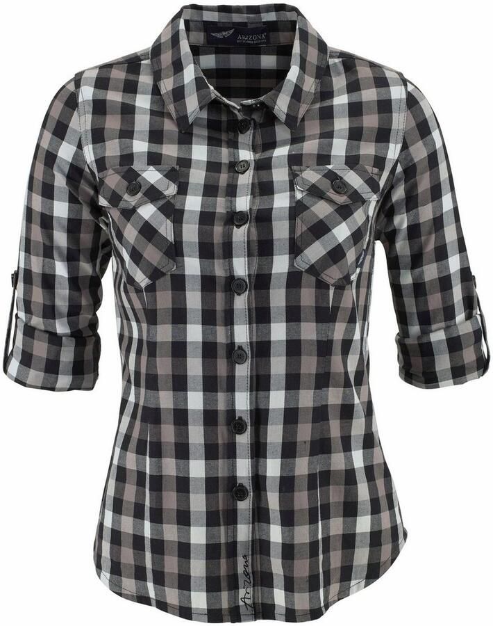 Arizona Geruite blouse Casual houthakkers-look