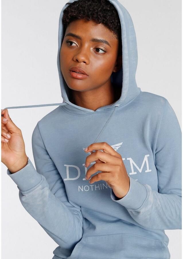 Arizona Hoodie Lange mouwen figuurvolgend van katoenmix