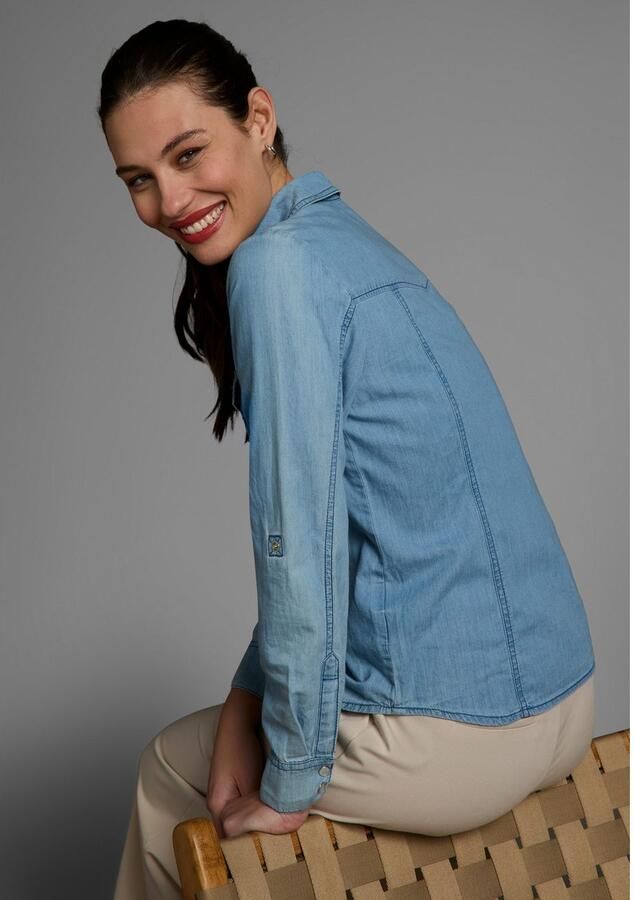 Arizona Jeans blouse Met drukknopen in parelmoer-look - Foto 12