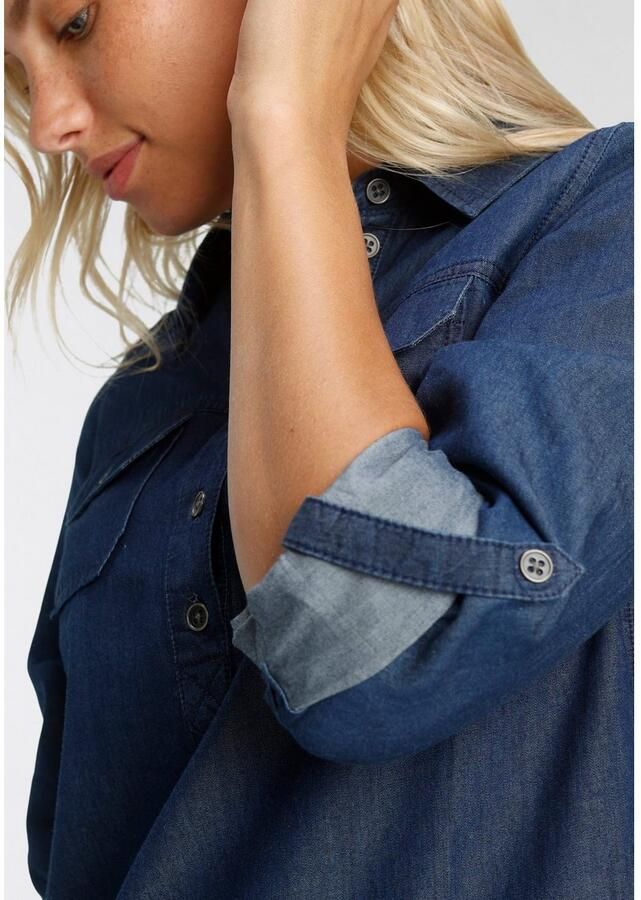 Arizona Jeans blouse Omslagmouwen met trensje